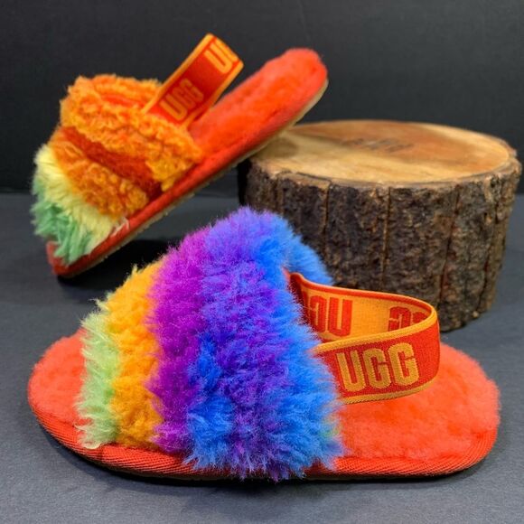Ugg Slipper Sandal Multi Colored Toddler Youth Size 8.5C - Picture 2 of 6